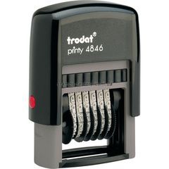 Мининумератор тродат 4 мм пластиковый 6-розрядный, 4846