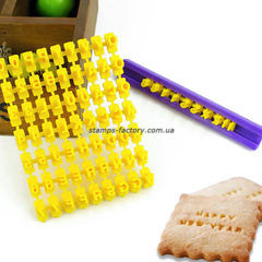 Штамп алфавит для мастики и печенья (латинский)