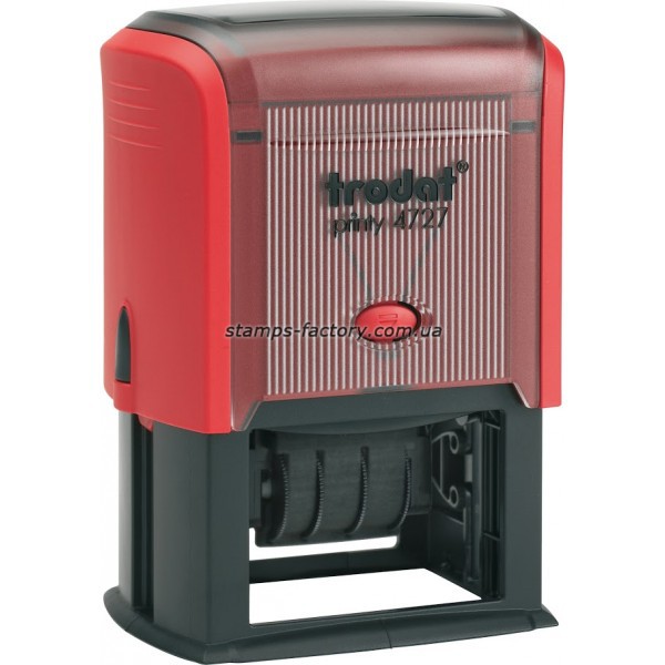 Датер с текст. полем пластмасовий, Тродат 4727,  60х40мм