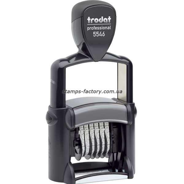 Нумератор тродат, металл. 6-розрядний 4мм, 5546 