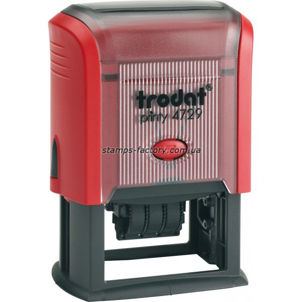 Датер с текст. полем пластмасовий, Тродат 4729,  50х30мм