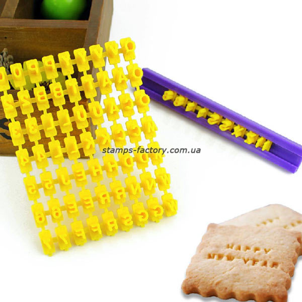 Штамп алфавит для мастики и печенья (латинский)