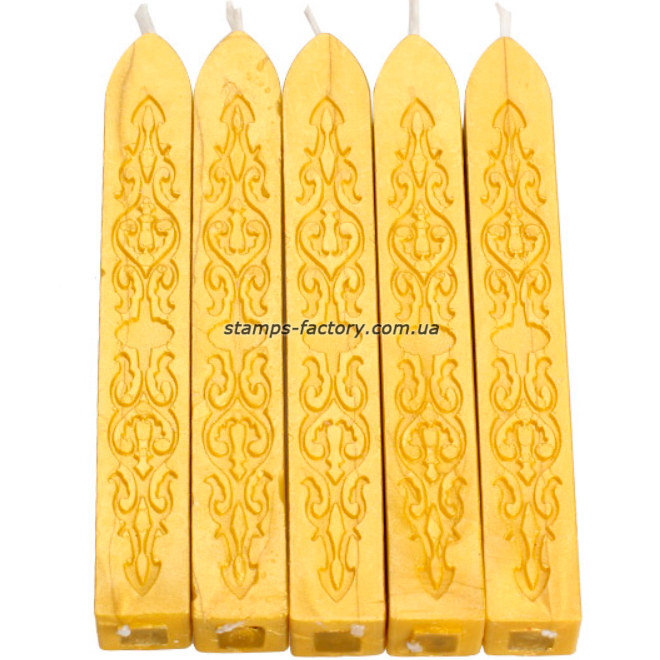 Сургуч золотой в свечах 5 шт.